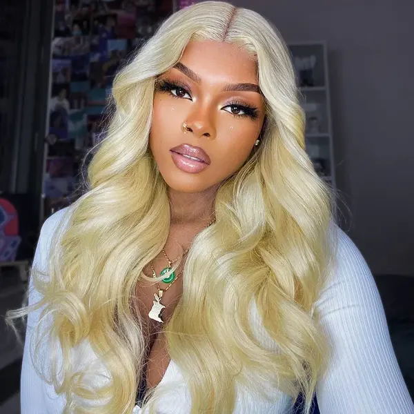 Glueless 613 Blonde Wear & Go Body Wave 4*4 5*5 Lace Wig Ashimary Human Hair
