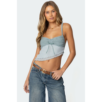 Ruffled Asymmetric Tank Top