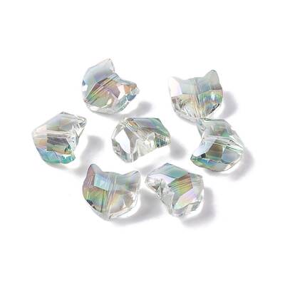 100Pcs Electroplate Glass Beads