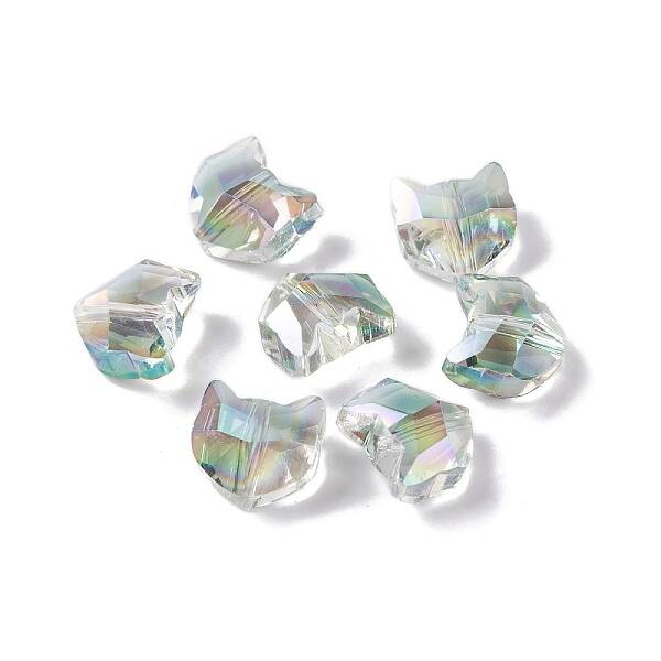 100Pcs Electroplate Glass Beads