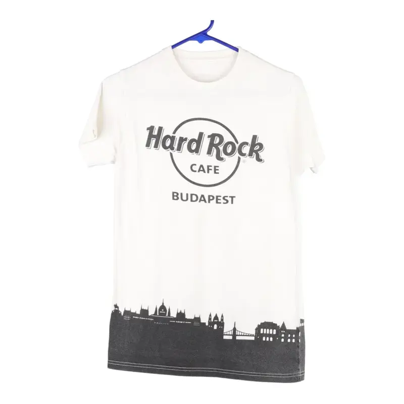 Age 10-12 Budapest Hard Rock Cafe T-Shirt - Medium White Cotton