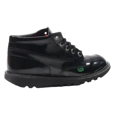 KICKERS Ankle Boots Black Faux Leather Womens UK 5