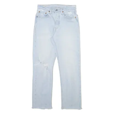 LEVI'S 501 BIG E Jeans Distressed Womens Blue Regular Straight W26 L26