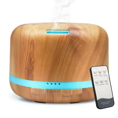 DAROMA 500ml Essential Oil Diffuser with Remote Control, Premium Ultrasonic Aromatherapy Diffusers Scent Humidifier Vaporizer...