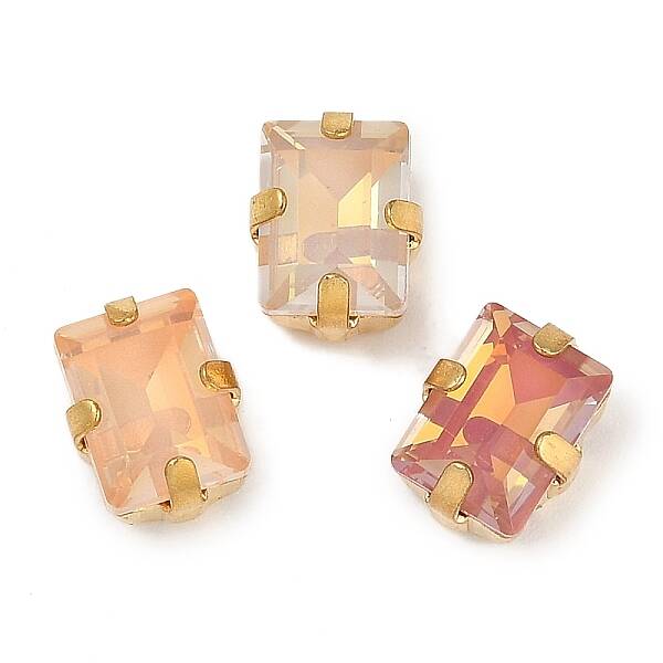 Brass Glass Rhinestone Sew on Rhinestones