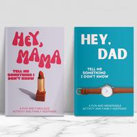 LARKINROAD - Hey Mom and Dad! Tell Me Something I Don't Know - 2 Book Bundle Father's Day Gift Modern