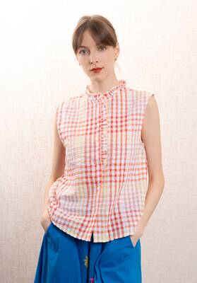 Blouse T1481 Tank Beige | Color: BEIGE | Size: S
