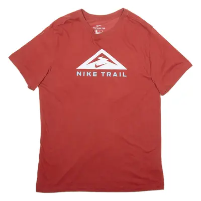 NIKE Mens T-Shirt Red M