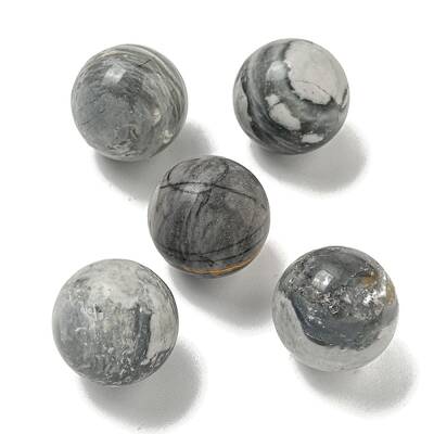 Natural Picasso Jasper Round Ball Figurines Statues for Home Office Desktop Decoration