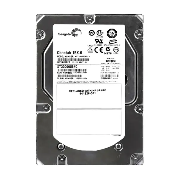 641226-001 HP 300GB 4Gb/s Fibre Channel 15000 3.5-inch 16MB Hard Drive
