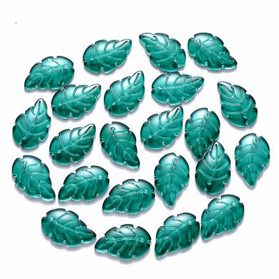 Transparent Baking Painted Glass Pendants