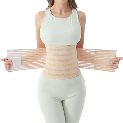 Postpartum Belly Band for Women, Abdominal Binder Post Surgery Stomach Compression Support Belt, Postpartum Waist Girdle C Se...