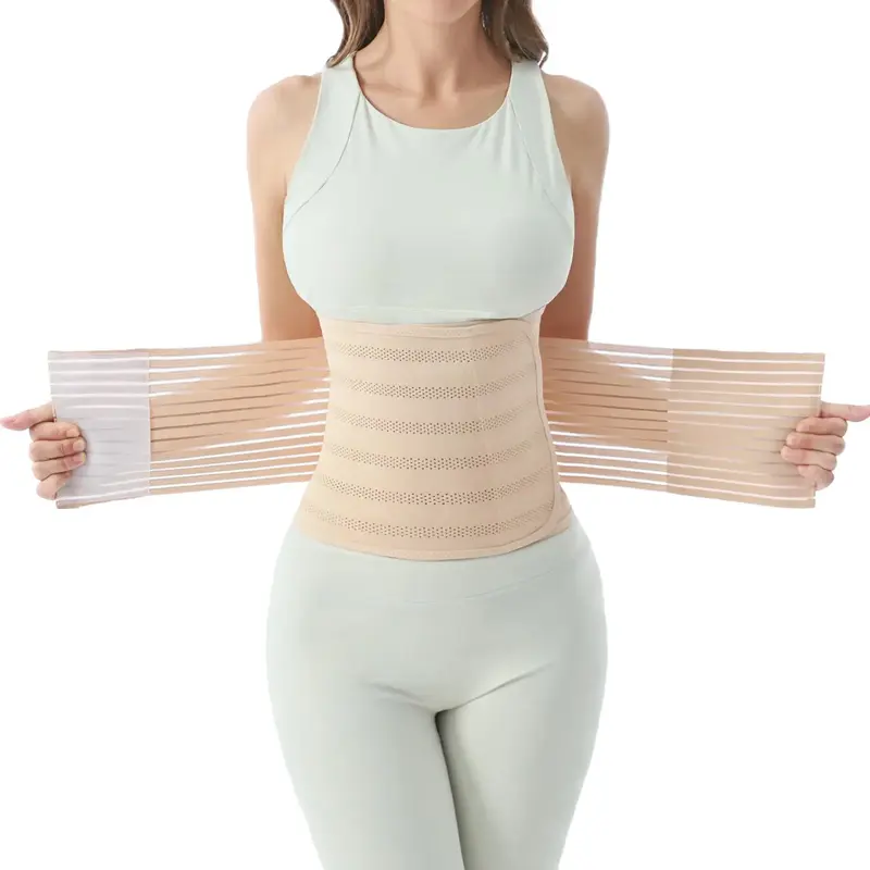 Postpartum Belly Band for Women, Abdominal Binder Post Surgery Stomach Compression Support Belt, Postpartum Waist Girdle C Se...