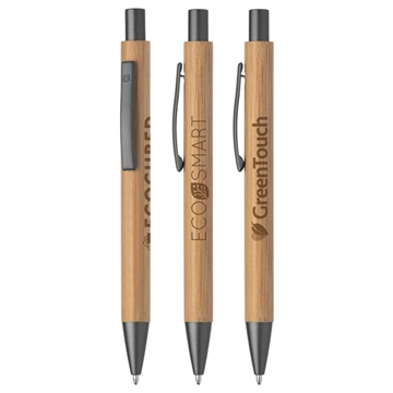 100 Promotional Bambowie Bamboo Pen - Laser - Recycled Components