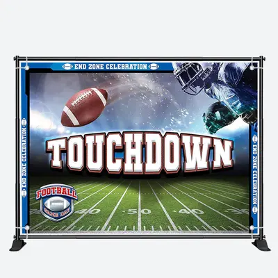 Touch Down Football Game Day End Zone Sport Backdrop - Aperturee