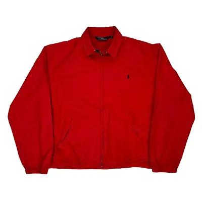 Polo By Ralph Lauren Harrington Jacket - Medium Red Cotton