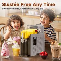 Slushie Machine / Soft Serve Ice Cream  2 in 1 Machine 88oz Capacity Frozen Drink Maker, suitable for slush, margaritas, smoo...