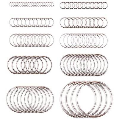 Iron Double Loops Jump Rings Split Rings and Iron Split Key Rings