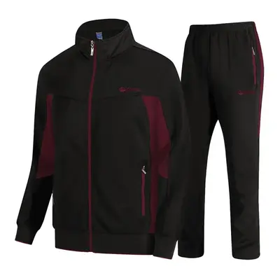 GOPUNE Men's Fall and Winter Outfits Tracksuits Sweatsuits 2 Pieces Casual Athletic Jogging Warm Up Full Zip Long Sleeve Spo...