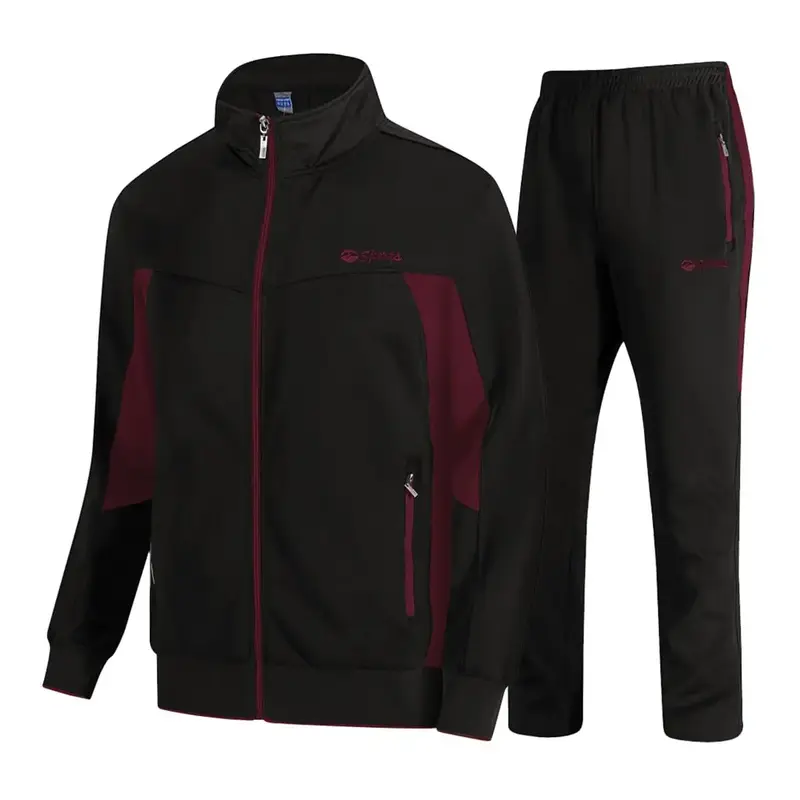 GOPUNE Men's Fall  and Winter Outfits Tracksuits Sweatsuits 2 Pieces Casual Athletic Jogging Warm Up Full Zip Long Sleeve Spo...