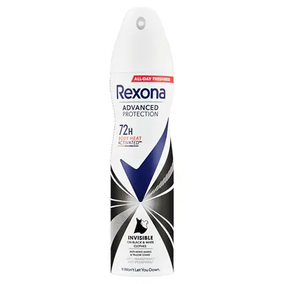 Rexona Spray Antitraspirante Advanced Protection Invisible Black & White 150 Ml