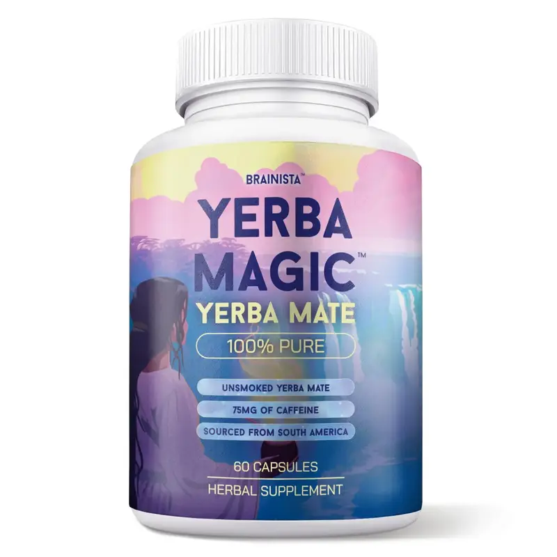 Yerba Magic Capsules – Pure Yerba Mate & 5-in-1 Superblend | Clean Natural Energy | Dietary Supplement | 60 & 120 Capsules ...