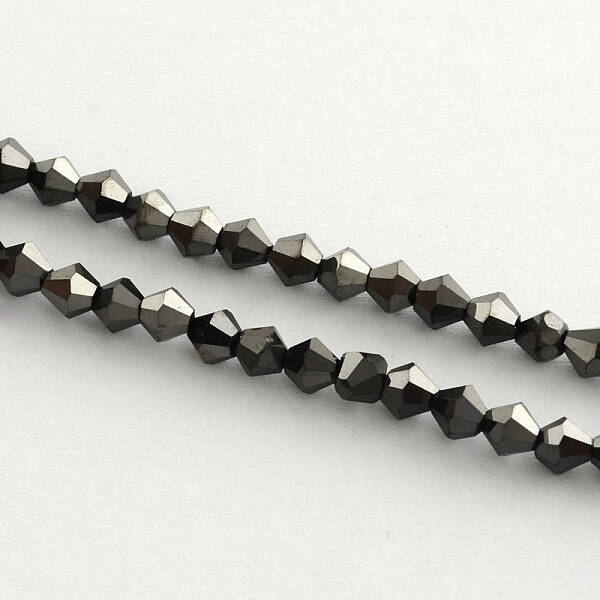 Electroplate Glass Bead Strands