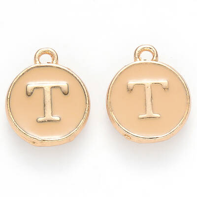 Golden Plated Alloy Enamel Charms