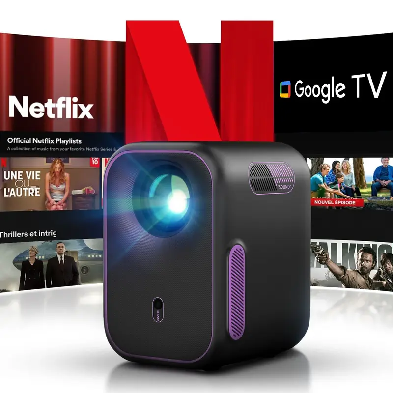 NothingProjector One Smart LED 1080P Portable Projector with Google TV and Netflix