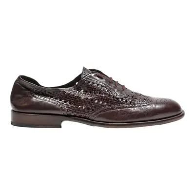 BALLY Brogue Shoes Brown Leather Mens UK 8