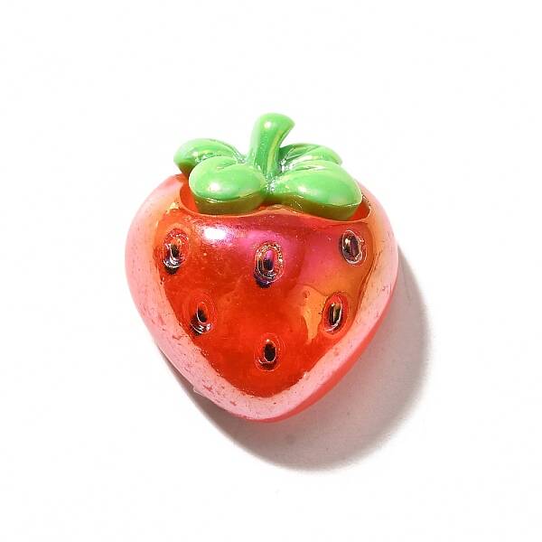 Electroplate UV Plating Opaque Fruit Resin Cabochons