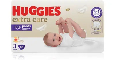 Huggies Extra Care Size 3 Disposable Pull-Up Nappies 6 - 11 kg 48 pieces
