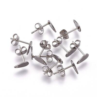 Non-Tarnish 304 Stainless Steel Stud Earring Findings