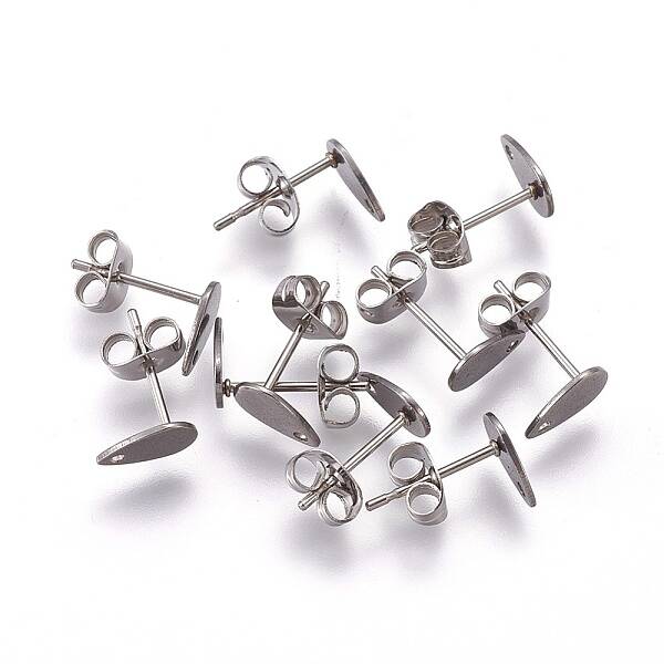 Non-Tarnish 304 Stainless Steel Stud Earring Findings