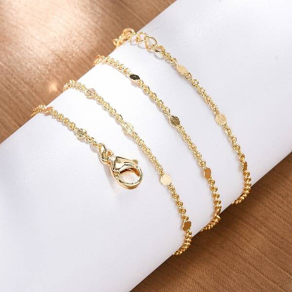 1MM Brass Cable Chain Necklace for Women Men