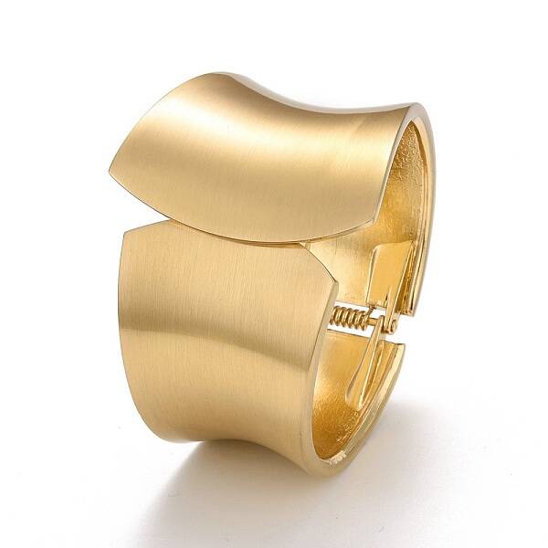 Alloy Chunky Twist Wide Cuff Bangle