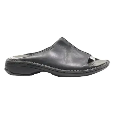 MERRELL Slider Sandals Black Leather Womens UK 5