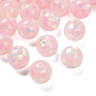 Transparent Resin with Paillette Beads