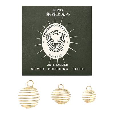 30Pcs 3 Style Iron Wire Spiral Bead Cage Pendants