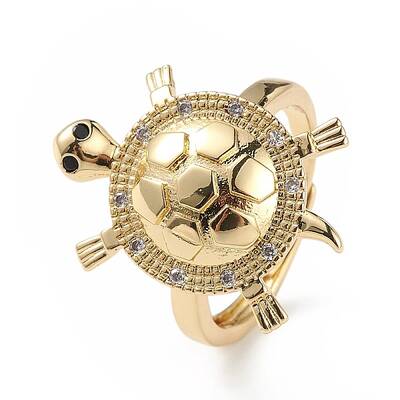 Cubic Zirconia Tortoise Adjustable Ring