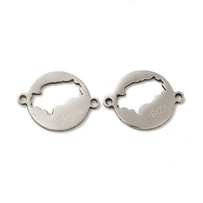 Tarnish Resistant 201 Stainless Steel Connector Charms