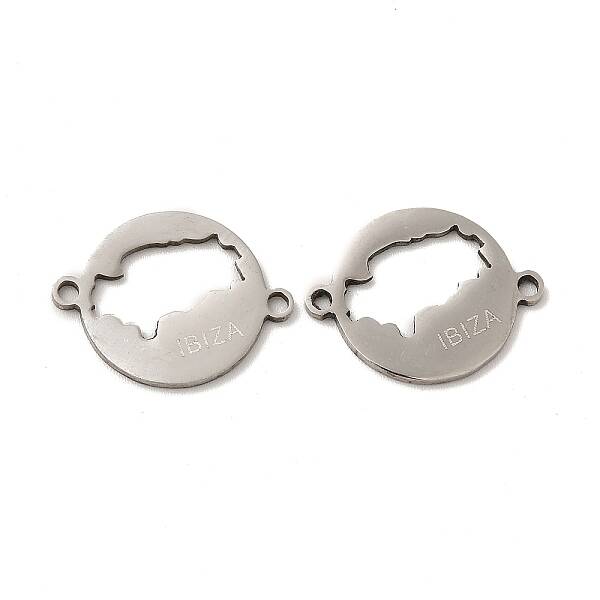 Tarnish Resistant 201 Stainless Steel Connector Charms