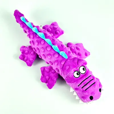 Crocodile Shaped Stuffed Toy, Pet Chew Accessories For Dogs, Cute Cartoon Dog Toys with Sounder, Chewing Toys
