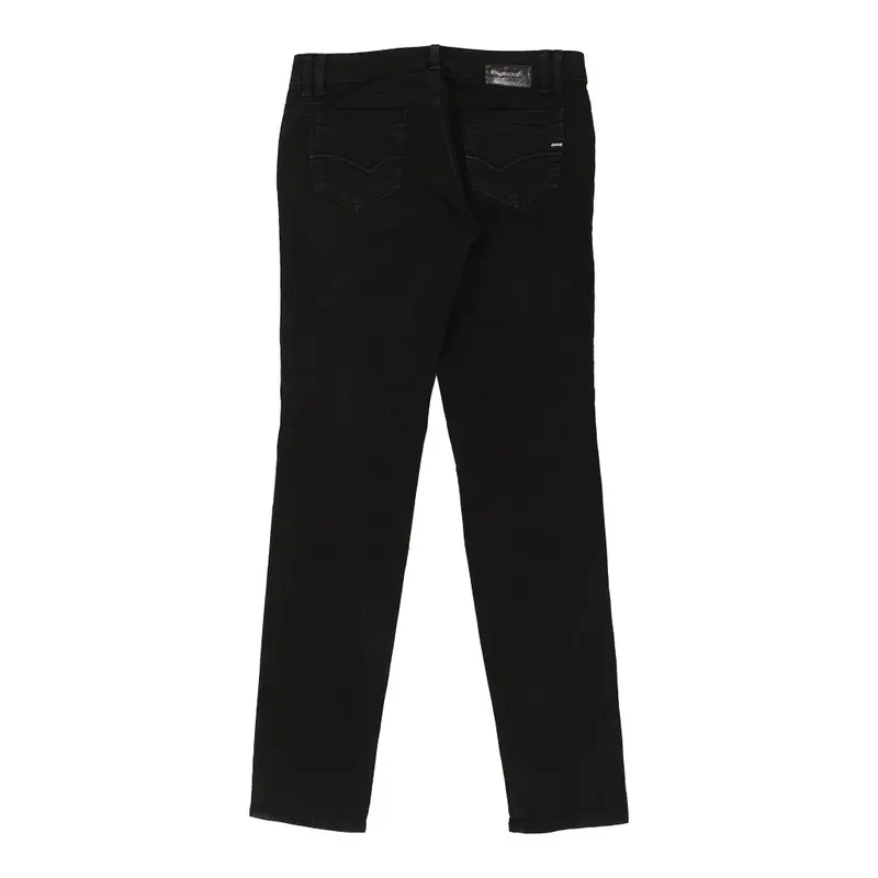 Gas Skinny Jeans - 31W UK 10 Black Cotton