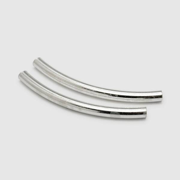 Tube 925 Sterling Silver Beads