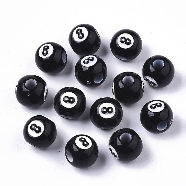 Spray Painted Acrylic Beads