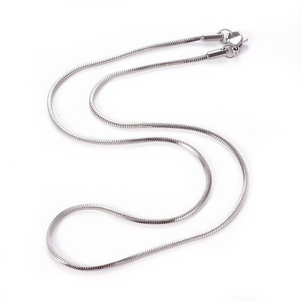 Non-Tarnish 304 Stainless Steel Snake Chain Necklaces