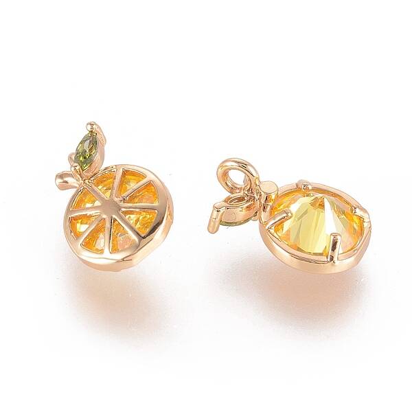 Brass Cubic Zirconia Charms