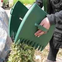 Leaf Scoop Hand Rake, Large Plastic Garden Grabber for Picking Up Leaves, Grass Clippings, Durable Gardening Hand Tools Set