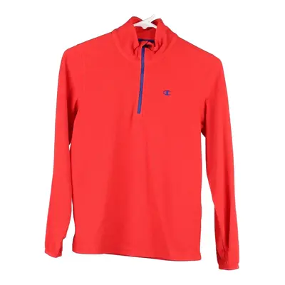 Age 11-12 Champion Fleece - Large Red Polyester